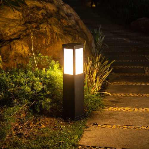 Outdoor Lamp with Warm LED Light
