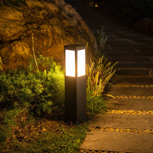 Outdoor Lamp with Warm LED Light