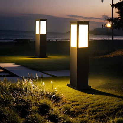 Outdoor Lamp with Warm LED Light