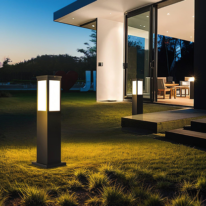 Outdoor Lamp with Warm LED Light