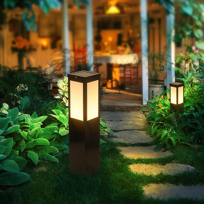 Outdoor Lamp with Warm LED Light
